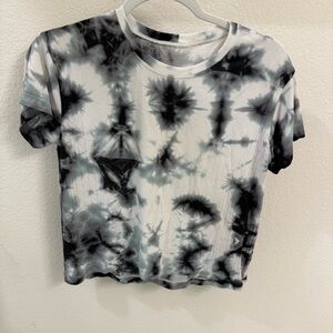 Lululemon Black & White Tie-Dye Short Sleeve Tee | Size S